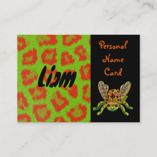 Beetle för Grönt av personkort för Namn Visitkort
