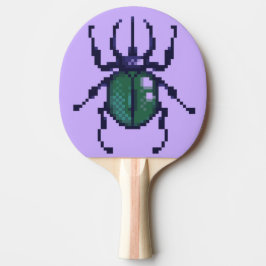 Beetle green pixelart pingisracket