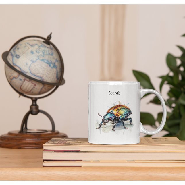 Beetle i vattenfärg, anpassningsbar kaffemugg (Skapare uppladdad)