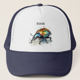 Beetle i vattenfärg, anpassningsbar keps
