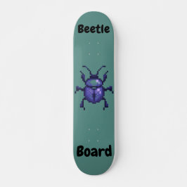 Beetle, kever  pixelart mini skateboard bräda 18,5 cm