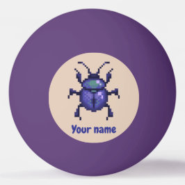 Beetle kever, purple pixelart pingisboll