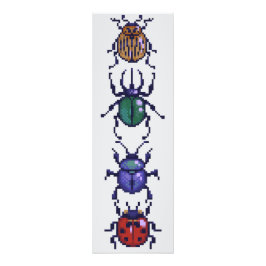 Beetle, kevers pixelart fototryck