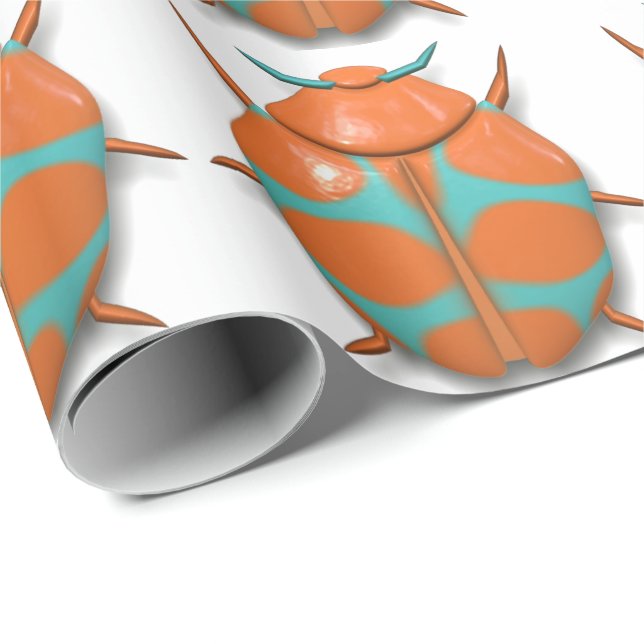 Beetle kryp insekt söt presentpapper (Rullad Hörn)