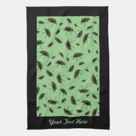 Beetle Kryp Kitchen Towel (tillval) Anpassning Kökshandduk