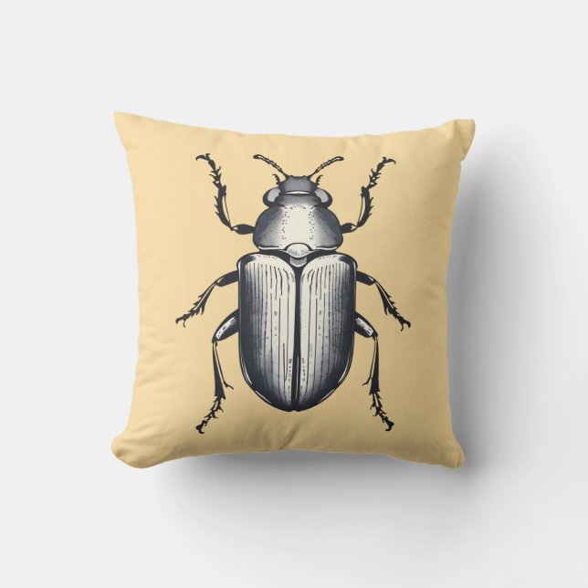 Beetle med Initialer Kudde (Framsida)