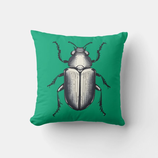 Beetle med Initialer Kudde (Framsida)