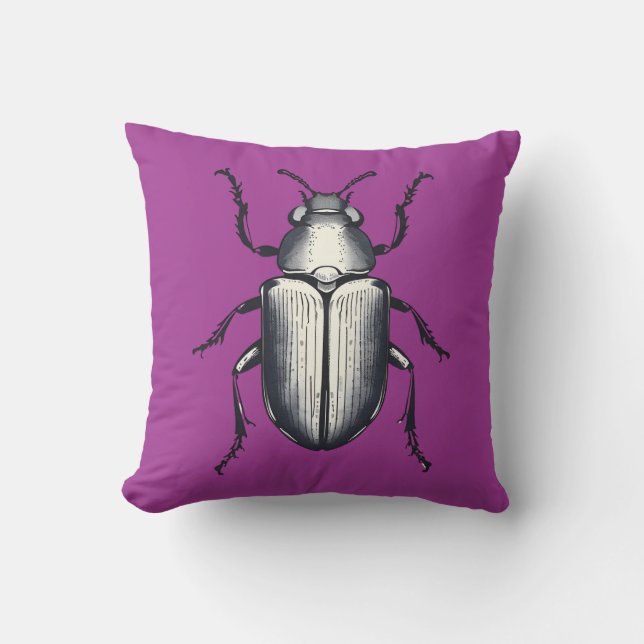 Beetle med Initialer Kudde (Framsida)
