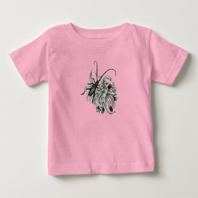 Beetle och chrysanthemum t shirt (Framsida)