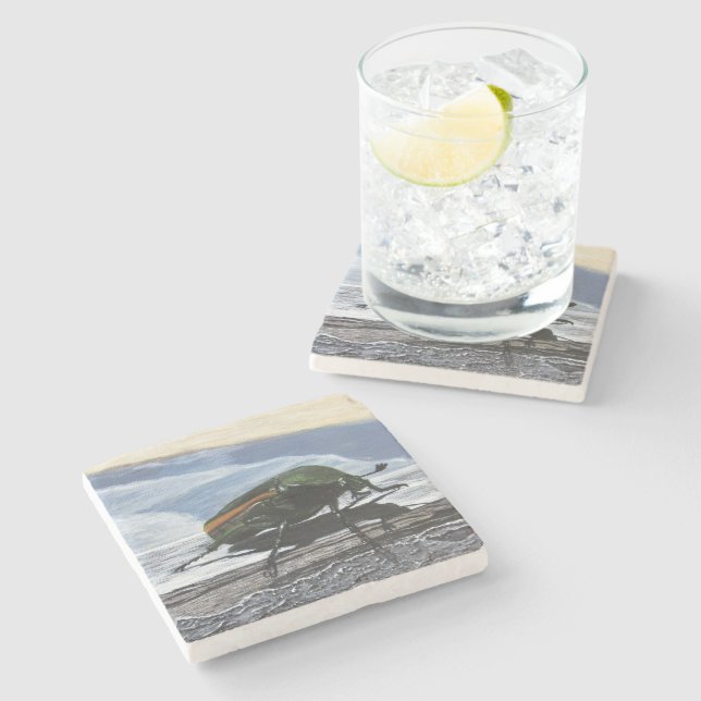 Beetle på en Pier Stone Underlägg (Sidan)