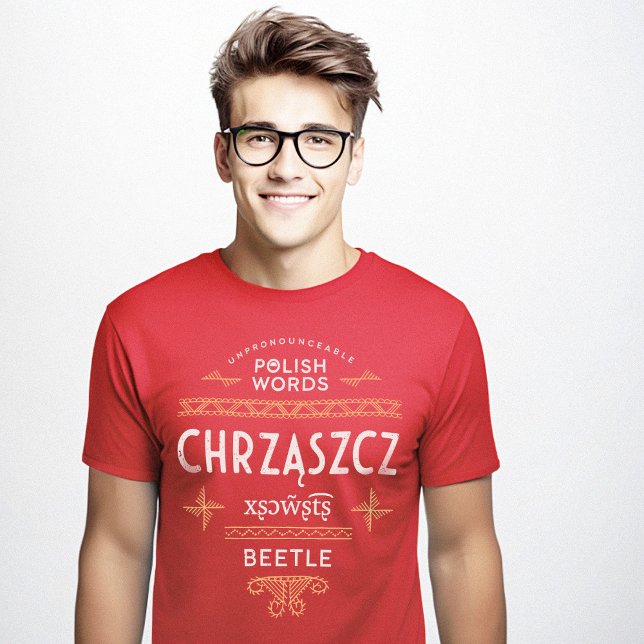 Beetle T-Shirt (polskt språk) (Funny Polish Language Gifts Beetle T-Shirt)