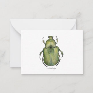 Beetle Watercolor Art Cards Anteckningskort