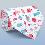 Beetle Watercolor Slips<br><div class="desc">Vattenfärgen kryp och skalbaggar mönster i rosa, röd, blå och turkos på vit bakgrund. Perfekt för entomologer och natur älskare! Originalkonst av Nic Squirrell.</div>