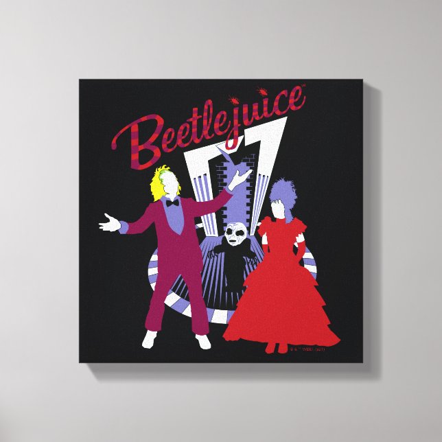 Beetlejuice | Beetlejuice & Lydia Bröllop Canvastryck (Framsida)