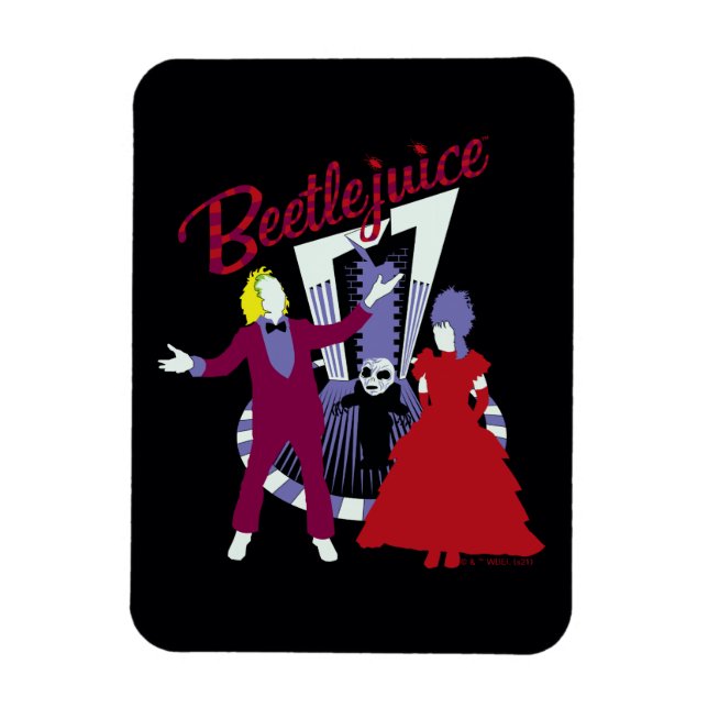 Beetlejuice | Beetlejuice & Lydia Bröllop Magnet (Vertikal)