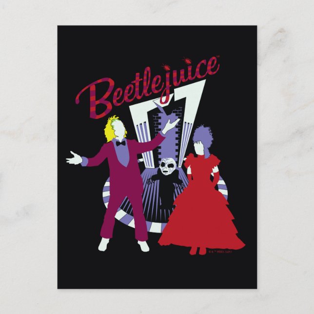 Beetlejuice | Beetlejuice & Lydia Bröllop Vykort (Framsida)