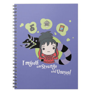 Beetlejuice Chibi Lydia "Strange and Unusual" Anteckningsbok