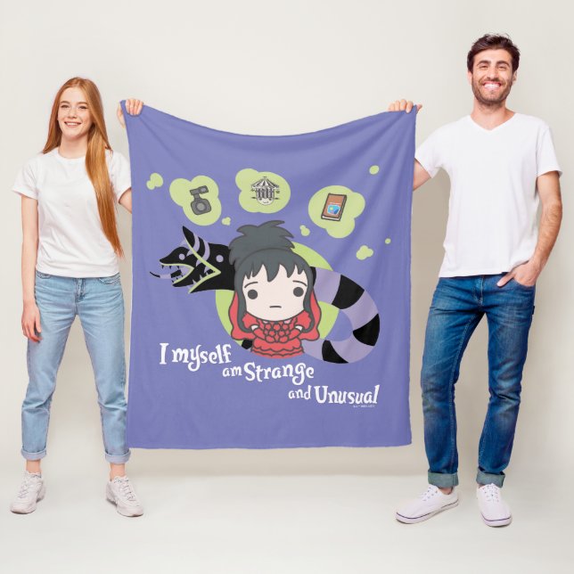 Beetlejuice | Chibi Lydia "Strange and Unusual" Fleecefilt (På plats)