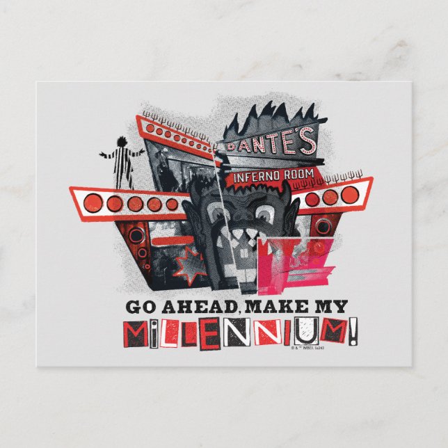 Beetlejuice | Fortsätt och gör mitt årtusende Vykort (Framsida)