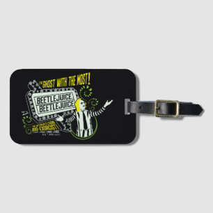 Beetlejuice "Ghost with the Mest" Marquee Bagagebricka