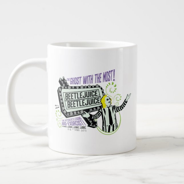 Beetlejuice | "Ghost with the Mest" Marquee Jumbo Mugg (Vänster)
