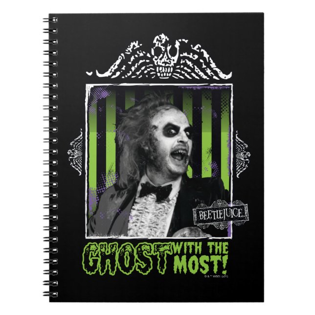 Beetlejuice | "Ghost with the mest" Porträtt Anteckningsbok (Framsidan)