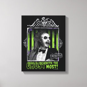 Beetlejuice "Ghost with the mest" Porträtt Canvastryck