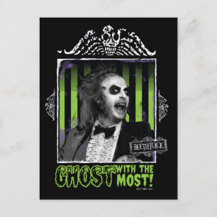 Beetlejuice "Ghost with the mest" Porträtt Vykort