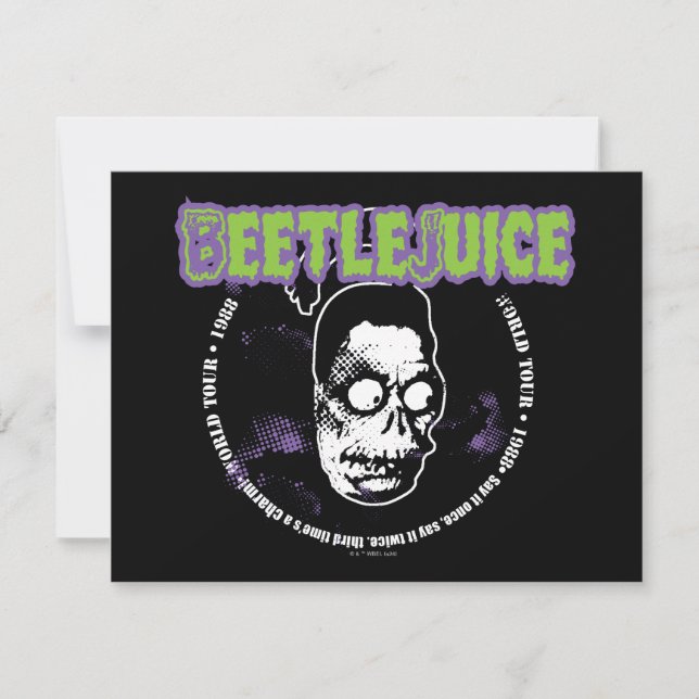 Beetlejuice | Harry Jägaren Skrumpet Huvud Anteckningskort (Framsida)
