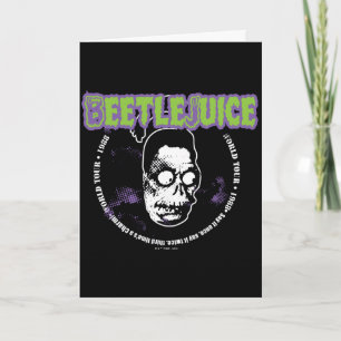 Beetlejuice Harry Jägaren Skrumpet Huvud Kort