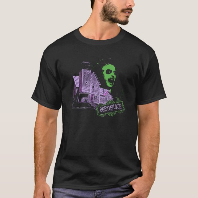 Beetlejuice Haunted House Graphic with Beetlejuice T Shirt (Framsida)