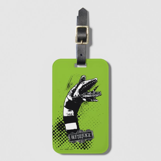 Beetlejuice | Illustration av sandmask Bagagebricka (Framsida vertikal)