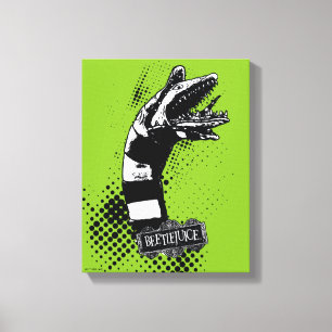 Beetlejuice Illustration av sandmask Canvastryck