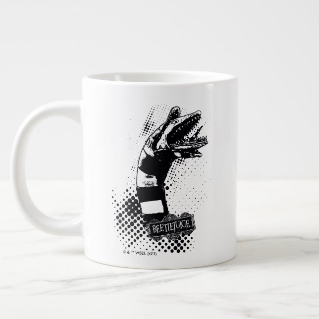 Beetlejuice | Illustration av sandmask Jumbo Mugg (Vänster)