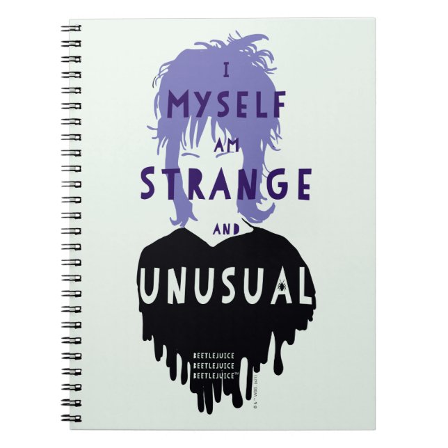 Beetlejuice | Lydia "Strange and Unusual"-grafik Anteckningsbok (Framsidan)