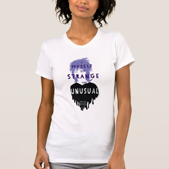 Beetlejuice | Lydia "Strange and Unusual"-grafik T Shirt (Framsida)