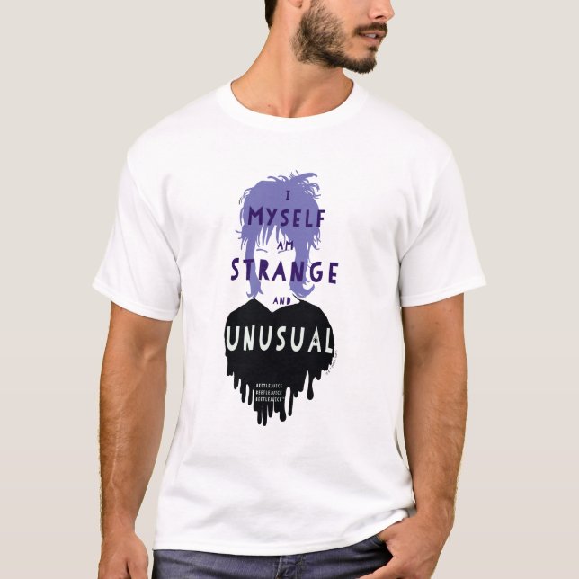 Beetlejuice | Lydia "Strange and Unusual"-grafik T Shirt (Framsida)