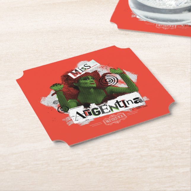 Beetlejuice | Miss Argentina Underlägg Papper (Vinklad)