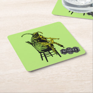 Beetlejuice Ordförandegrupp Underlägg Papper Kvadrat