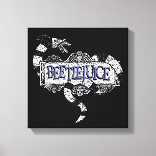 Beetlejuice Sandmask, kokt på Logotypen Beetlej Canvastryck