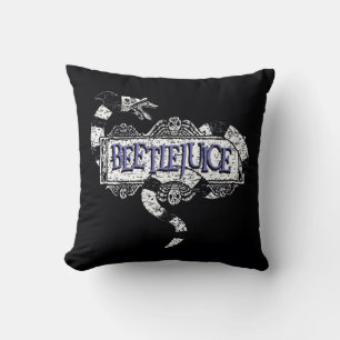 Beetlejuice   Sandmask, kokt på Logotypen Beetlej Kudde