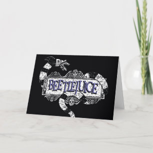 Beetlejuice Sandmask, kokt på Logotypen Beetleju Kort