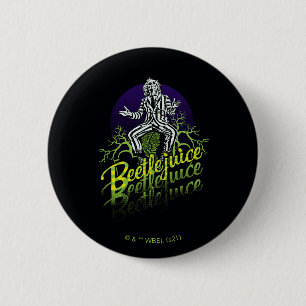 Beetlejuice Sitta vid Gravsten Knapp