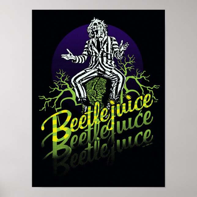 Beetlejuice | Sitta vid Gravsten Poster (Framsidan)