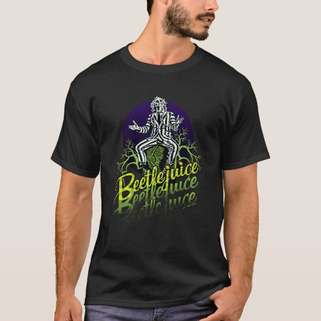 Beetlejuice | Sitta vid Gravsten T Shirt (Framsida)