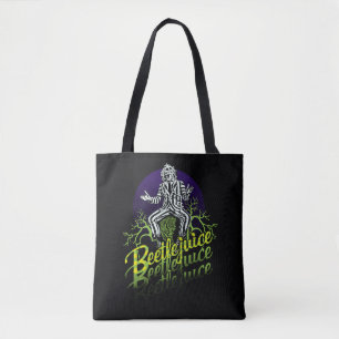 Beetlejuice Sitta vid Gravsten Tygkasse