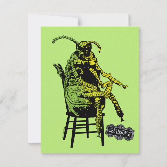 Beetlejuice | Skogstroll på stol Anteckningskort (Framsida)