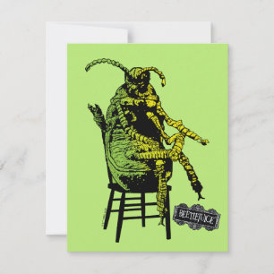 Beetlejuice   Skogstroll på stol Anteckningskort