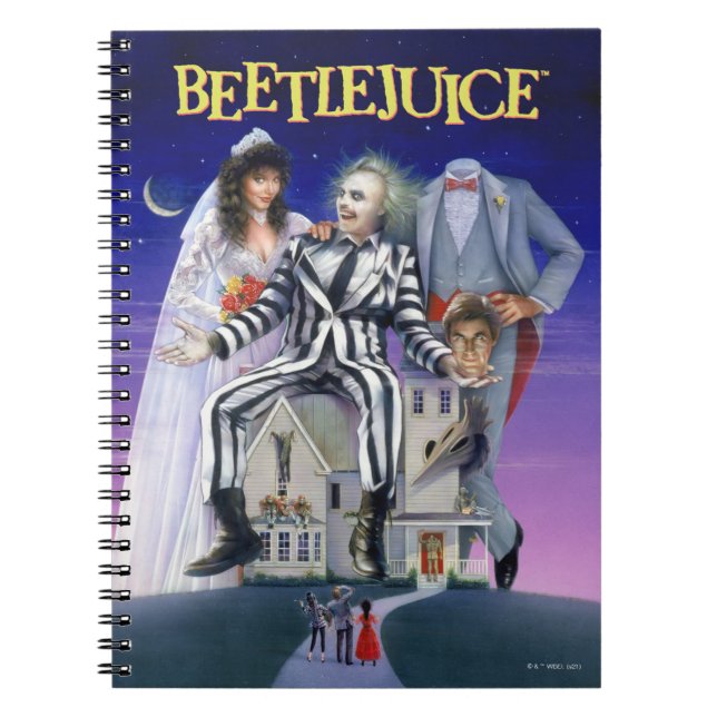 Beetlejuice | Teaterisk Poster Anteckningsbok (Framsidan)