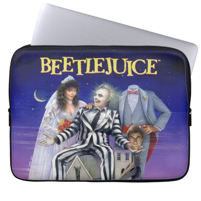 Beetlejuice | Teaterisk Poster Laptop Fodral (Framsidan)